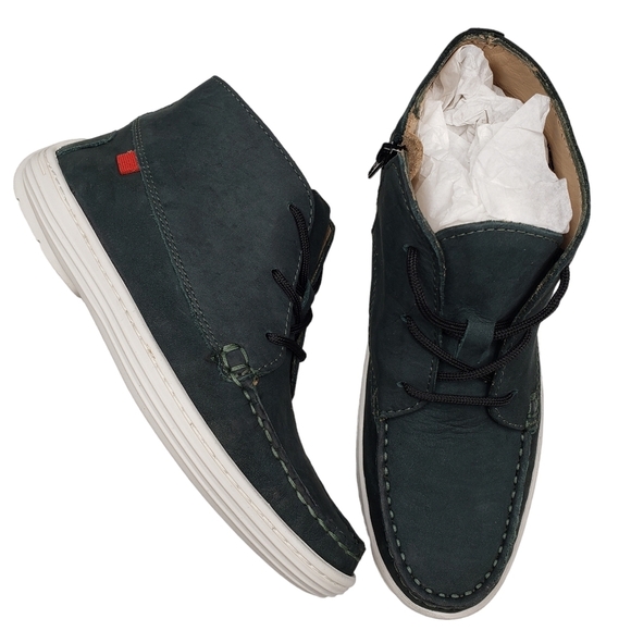 Marc JosephNIB West Houston Bootie Emerald Green Lace Up Leather Boots Boy 2